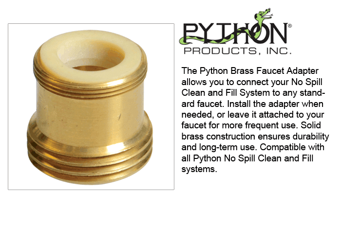 Python Brass Adapter ⋆ Bobby G's Pro Aquarium